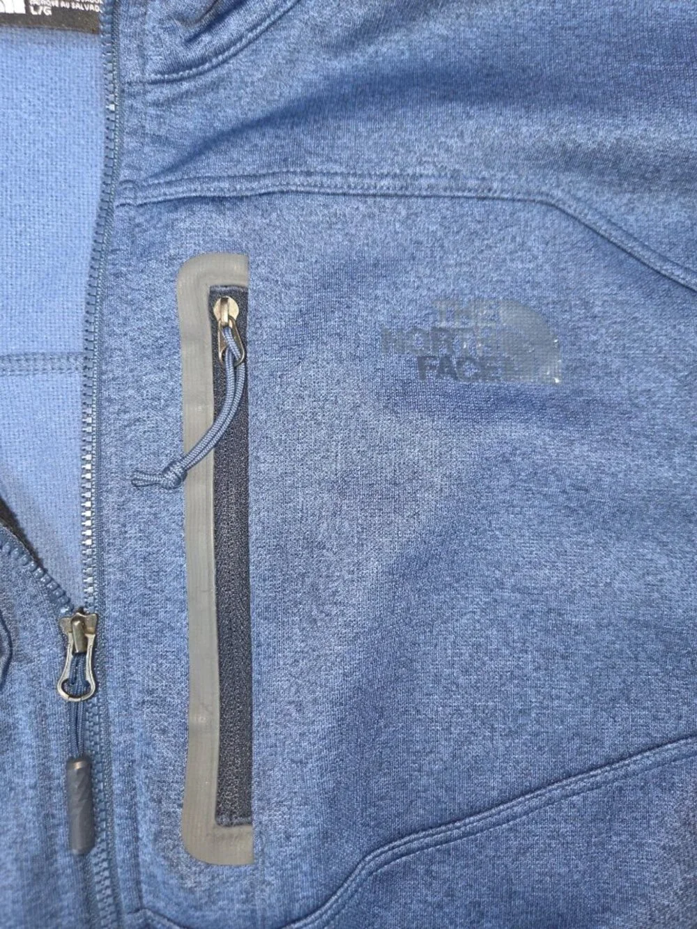 The North Face Blue Quarter-Zip Pullover Jacket Size Large
